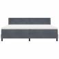 Preview: Boxspringbett mit Matratze Dunkelgrau 200x200 cm Samt