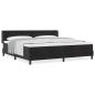 Preview: Boxspringbett mit Matratze Schwarz 200x200 cm Samt
