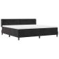 Preview: Boxspringbett mit Matratze Schwarz 200x200 cm Samt