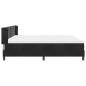 Preview: Boxspringbett mit Matratze Schwarz 200x200 cm Samt