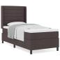 Preview: Boxspringbett mit Matratze Dunkelbraun 80x200 cm Stoff