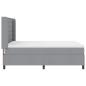 Preview: Boxspringbett mit Matratze Hellgrau 140x190 cm Stoff