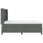 Preview: Boxspringbett mit Matratze Dunkelgrau 190 x 140 cm Stoff