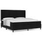 Preview: Boxspringbett mit Matratze Schwarz 200x200 cm Stoff