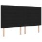 Preview: Boxspringbett mit Matratze Schwarz 200x200 cm Stoff