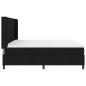 Preview: Boxspringbett mit Matratze Schwarz 200x200 cm Stoff