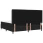 Preview: Boxspringbett mit Matratze Schwarz 200x200 cm Stoff