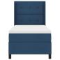 Preview: Boxspringbett mit Matratze Blau 80x200 cm Stoff