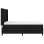 Preview: Boxspringbett mit Matratze Schwarz 140x190 cm Stoff