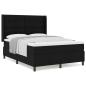 Preview: Boxspringbett mit Matratze Schwarz 140x200 cm Stoff
