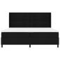 Preview: Boxspringbett mit Matratze Schwarz 200x200 cm Stoff