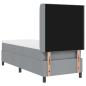 Preview: Boxspringbett mit Matratze Hellgrau 80x200 cm Stoff