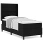 Preview: Boxspringbett mit Matratze Schwarz 80x200 cm Stoff