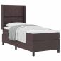 Preview: Boxspringbett mit Matratze Dunkelbraun 80x200 cm Stoff
