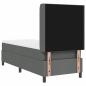 Preview: Boxspringbett mit Matratze Dunkelgrau 90x190 cm Stoff