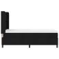 Preview: Boxspringbett mit Matratze Schwarz 100x200 cm Stoff
