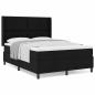 Preview: Boxspringbett mit Matratze Schwarz 140x200 cm Stoff
