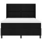 Preview: Boxspringbett mit Matratze Schwarz 140x200 cm Stoff