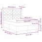 Preview: Boxspringbett mit Matratze Dunkelgrau 160x200 cm Stoff