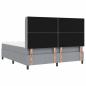 Preview: Boxspringbett mit Matratze Hellgrau 180x200 cm Stoff
