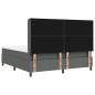 Preview: Boxspringbett mit Matratze Dunkelgrau 180x200 cm Stoff