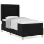 Preview: Boxspringbett mit Matratze Schwarz 100x200 cm Stoff