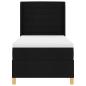 Preview: Boxspringbett mit Matratze Schwarz 100x200 cm Stoff