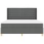 Preview: Boxspringbett mit Matratze Dunkelgrau 180x200 cm Stoff