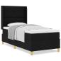 Preview: Boxspringbett mit Matratze Schwarz 80x200 cm Stoff