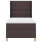 Preview: Boxspringbett mit Matratze Dunkelbraun 80x200 cm Stoff