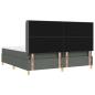 Preview: Boxspringbett mit Matratze Dunkelgrau 200x200 cm Stoff