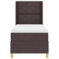 Preview: Boxspringbett mit Matratze Dunkelbraun 80x200 cm Stoff