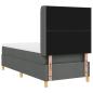 Preview: Boxspringbett mit Matratze Dunkelgrau 100x200 cm Stoff