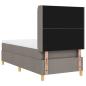 Preview: Boxspringbett mit Matratze Taupe 100x200 cm Stoff