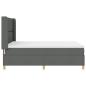 Preview: Boxspringbett mit Matratze Dunkelgrau 140x200 cm Stoff