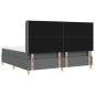 Preview: Boxspringbett mit Matratze Dunkelgrau 200x200 cm Stoff