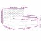 Preview: Boxspringbett mit Matratze Dunkelgrau 200x200 cm Stoff