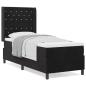 Preview: Boxspringbett mit Matratze Schwarz 80x200 cm Samt