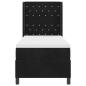 Preview: Boxspringbett mit Matratze Schwarz 80x200 cm Samt