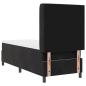 Preview: Boxspringbett mit Matratze Schwarz 80x200 cm Samt