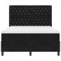 Preview: Boxspringbett mit Matratze Schwarz 140x200 cm Samt