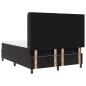 Preview: Boxspringbett mit Matratze Schwarz 140x200 cm Samt