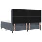 Preview: Boxspringbett mit Matratze Dunkelgrau 200x200 cm Samt