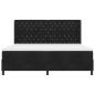 Preview: Boxspringbett mit Matratze Schwarz 200x200 cm Samt