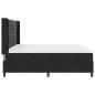 Preview: Boxspringbett mit Matratze Schwarz 200x200 cm Samt