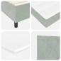 Preview: Boxspringbett mit Matratze Hellgrau 90x190 cm Samt