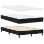 Preview: LED Boxspringbett mit Matratze Schwarz 120x190 cm Stoff