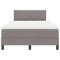 Preview: LED Boxspringbett mit Matratze Taupe 120x190 cm Stoff