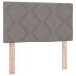 Preview: LED Boxspringbett mit Matratze Taupe 120x200 cm Stoff