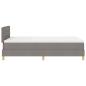 Preview: LED Boxspringbett mit Matratze Taupe 120x200 cm Stoff